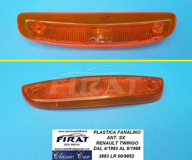 PLASTICA FANALINO RENAULT TWINGO 93 - 98 ANT.SX ARANCIO